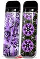 Skin Decal Wrap 2 Pack for Smok Novo v1 Scene Kid Sketches Purple VAPE NOT INCLUDED