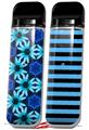 Skin Decal Wrap 2 Pack for Smok Novo v1 Daisies Blue VAPE NOT INCLUDED