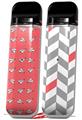 Skin Decal Wrap 2 Pack for Smok Novo v1 Paper Planes Coral VAPE NOT INCLUDED