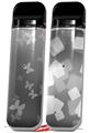 Skin Decal Wrap 2 Pack for Smok Novo v1 Bokeh Butterflies Grey VAPE NOT INCLUDED