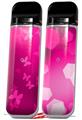 Skin Decal Wrap 2 Pack for Smok Novo v1 Bokeh Butterflies Hot Pink VAPE NOT INCLUDED