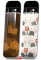 Skin Decal Wrap 2 Pack for Smok Novo v1 Bokeh Hearts Orange VAPE NOT INCLUDED