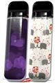 Skin Decal Wrap 2 Pack for Smok Novo v1 Bokeh Hearts Purple VAPE NOT INCLUDED