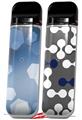 Skin Decal Wrap 2 Pack for Smok Novo v1 Bokeh Hex Blue VAPE NOT INCLUDED