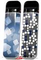 Skin Decal Wrap 2 Pack for Smok Novo v1 Bokeh Squared Blue VAPE NOT INCLUDED