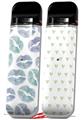 Skin Decal Wrap 2 Pack for Smok Novo v1 Blue Green Lips VAPE NOT INCLUDED