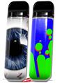 Skin Decal Wrap 2 Pack for Smok Novo v1 Eyeball Blue Dark VAPE NOT INCLUDED