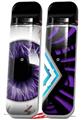 Skin Decal Wrap 2 Pack for Smok Novo v1 Eyeball Purple VAPE NOT INCLUDED