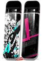 Skin Decal Wrap 2 Pack for Smok Novo v1 Baja 0018 Neon Teal VAPE NOT INCLUDED