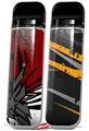 Skin Decal Wrap 2 Pack for Smok Novo v1 Baja 0040 Red Dark VAPE NOT INCLUDED