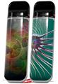 Skin Decal Wrap 2 Pack for Smok Novo v1 Swiss Fractal VAPE NOT INCLUDED