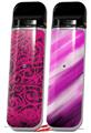 Skin Decal Wrap 2 Pack for Smok Novo v1 Folder Doodles Fuchsia VAPE NOT INCLUDED