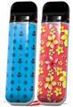 Skin Decal Wrap 2 Pack for Smok Novo v1 Nautical Anchors Away 02 Blue Medium VAPE NOT INCLUDED