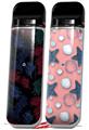 Skin Decal Wrap 2 Pack for Smok Novo v1 Floating Coral Black VAPE NOT INCLUDED