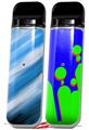 Skin Decal Wrap 2 Pack for Smok Novo v1 Paint Blend Blue VAPE NOT INCLUDED