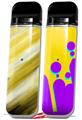 Skin Decal Wrap 2 Pack for Smok Novo v1 Paint Blend Yellow VAPE NOT INCLUDED
