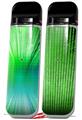 Skin Decal Wrap 2 Pack for Smok Novo v1 Bent Light Greenish VAPE NOT INCLUDED