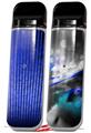 Skin Decal Wrap 2 Pack for Smok Novo v1 Binary Rain Blue VAPE NOT INCLUDED