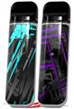 Skin Decal Wrap 2 Pack for Smok Novo v1 Baja 0014 Neon Teal VAPE NOT INCLUDED