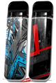 Skin Decal Wrap 2 Pack for Smok Novo v1 Baja 0032 Blue Medium VAPE NOT INCLUDED