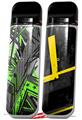 Skin Decal Wrap 2 Pack for Smok Novo v1 Baja 0032 Neon Green VAPE NOT INCLUDED