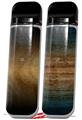 Skin Decal Wrap 2 Pack for Smok Novo v1 Exotic Wood White Oak Burl Burst Black VAPE NOT INCLUDED