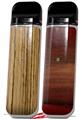 Skin Decal Wrap 2 Pack for Smok Novo v1 Exotic Wood Zebra Wood Vertical VAPE NOT INCLUDED
