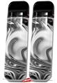 Skin Decal Wrap 2 Pack for Smok Novo v1 Liquid Metal Chrome VAPE NOT INCLUDED