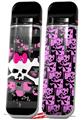 Skin Decal Wrap 2 Pack for Smok Novo v1 Pink Bow Skull VAPE NOT INCLUDED