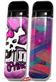 Skin Decal Wrap 2 Pack for Smok Novo v1 Punk Princess VAPE NOT INCLUDED