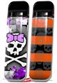 Skin Decal Wrap 2 Pack for Smok Novo v1 Purple Princess Skull VAPE NOT INCLUDED