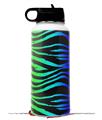 Skin Wrap Decal compatible with Hydro Flask Wide Mouth Bottle 32oz Rainbow Zebra (BOTTLE NOT INCLUDED)