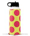 Skin Wrap Decal compatible with Hydro Flask Wide Mouth Bottle 32oz Kearas Polka Dots Pink And Yellow (BOTTLE NOT INCLUDED)
