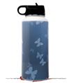 Skin Wrap Decal compatible with Hydro Flask Wide Mouth Bottle 32oz Bokeh Butterflies Blue (BOTTLE NOT INCLUDED)