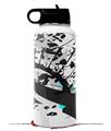 Skin Wrap Decal compatible with Hydro Flask Wide Mouth Bottle 32oz Baja 0018 Neon Teal (BOTTLE NOT INCLUDED)