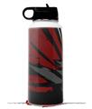 Skin Wrap Decal compatible with Hydro Flask Wide Mouth Bottle 32oz Baja 0040 Red Dark (BOTTLE NOT INCLUDED)