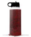 Skin Wrap Decal compatible with Hydro Flask Wide Mouth Bottle 32oz Folder Doodles Red Dark (BOTTLE NOT INCLUDED)