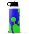 Skin Wrap Decal compatible with Hydro Flask Wide Mouth Bottle 32oz Drip Blue Green Red (BOTTLE NOT INCLUDED)