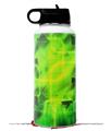 Skin Wrap Decal compatible with Hydro Flask Wide Mouth Bottle 32oz Cubic Shards Green (BOTTLE NOT INCLUDED)