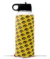 Skin Wrap Decal compatible with Hydro Flask Wide Mouth Bottle 32oz Iowa Hawkeyes Tigerhawk Tiled 06 Black on Gold (BOTTLE NOT INCLUDED)