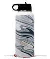 Skin Wrap Decal compatible with Hydro Flask Wide Mouth Bottle 32oz Blue Black Marble (BOTTLE NOT INCLUDED)