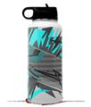 Skin Wrap Decal compatible with Hydro Flask Wide Mouth Bottle 32oz Baja 0032 Neon Teal (BOTTLE NOT INCLUDED)