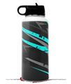 Skin Wrap Decal compatible with Hydro Flask Wide Mouth Bottle 32oz Baja 0014 Neon Teal (BOTTLE NOT INCLUDED)