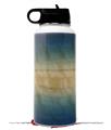 Skin Wrap Decal compatible with Hydro Flask Wide Mouth Bottle 32oz Exotic Wood Beeswing Eucalyptus Burst Deep Blue (BOTTLE NOT INCLUDED)
