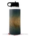 Skin Wrap Decal compatible with Hydro Flask Wide Mouth Bottle 32oz Exotic Wood White Oak Burl Burst Deep Blue (BOTTLE NOT INCLUDED)