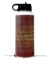 Skin Wrap Decal compatible with Hydro Flask Wide Mouth Bottle 32oz Exotic Wood Pommele Sapele Burst Fire Red (BOTTLE NOT INCLUDED)