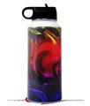 Skin Wrap Decal compatible with Hydro Flask Wide Mouth Bottle 32oz Liquid Metal Chrome Flame Hot (BOTTLE NOT INCLUDED)