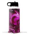 Skin Wrap Decal compatible with Hydro Flask Wide Mouth Bottle 32oz Liquid Metal Chrome Hot Pink Fuchsia (BOTTLE NOT INCLUDED)