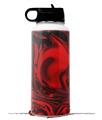 Skin Wrap Decal compatible with Hydro Flask Wide Mouth Bottle 32oz Liquid Metal Chrome Red (BOTTLE NOT INCLUDED)