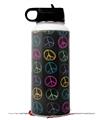 Skin Wrap Decal compatible with Hydro Flask Wide Mouth Bottle 32oz Kearas Peace Signs Black (BOTTLE NOT INCLUDED)